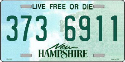 NH license plate 3736911