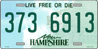 NH license plate 3736913