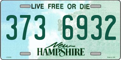 NH license plate 3736932