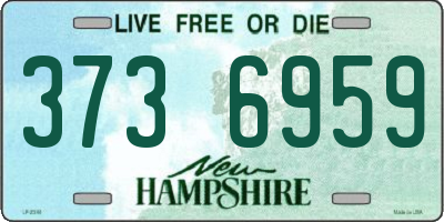 NH license plate 3736959