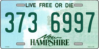 NH license plate 3736997