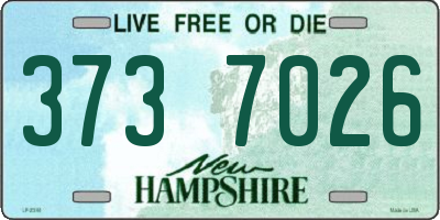 NH license plate 3737026