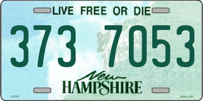 NH license plate 3737053