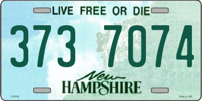 NH license plate 3737074