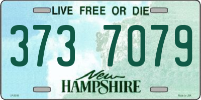 NH license plate 3737079