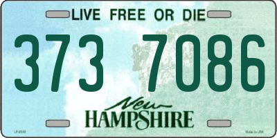 NH license plate 3737086