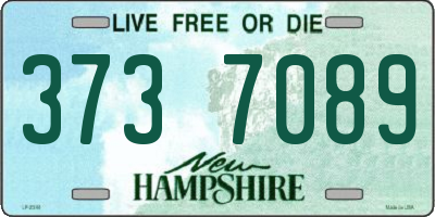 NH license plate 3737089
