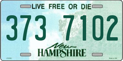NH license plate 3737102