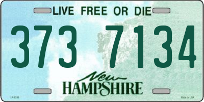 NH license plate 3737134