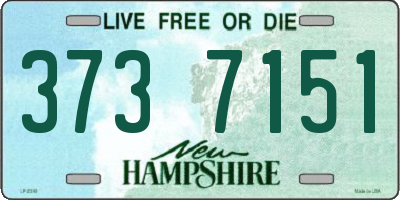 NH license plate 3737151