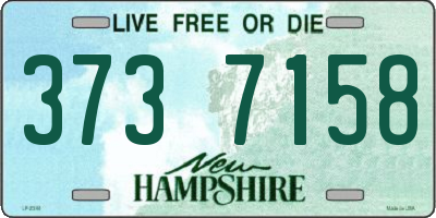NH license plate 3737158