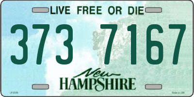NH license plate 3737167