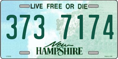 NH license plate 3737174
