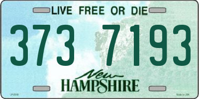 NH license plate 3737193