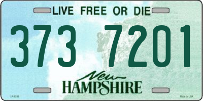 NH license plate 3737201