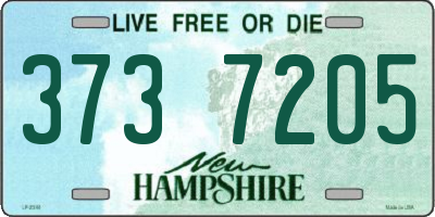 NH license plate 3737205
