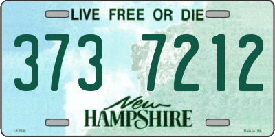 NH license plate 3737212