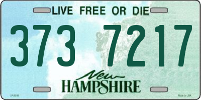 NH license plate 3737217