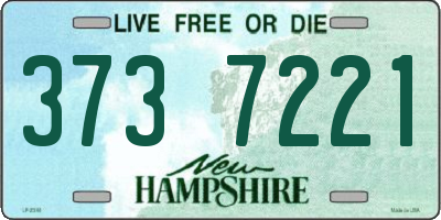 NH license plate 3737221