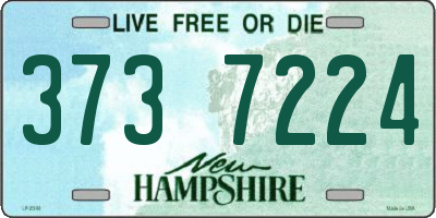 NH license plate 3737224
