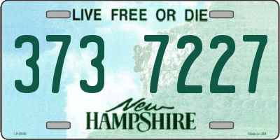 NH license plate 3737227