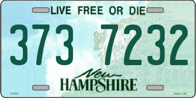 NH license plate 3737232