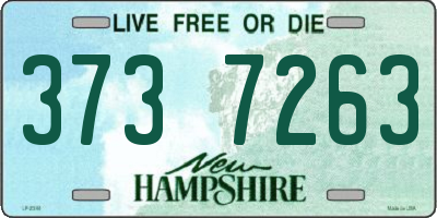 NH license plate 3737263