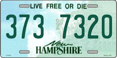 NH license plate 3737320