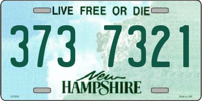 NH license plate 3737321