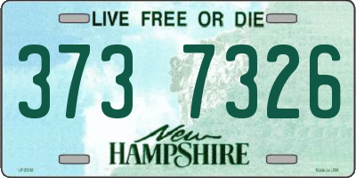 NH license plate 3737326