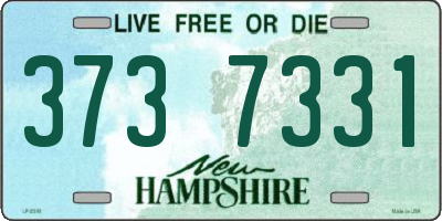 NH license plate 3737331