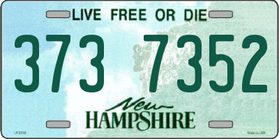 NH license plate 3737352