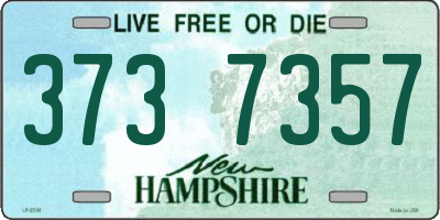 NH license plate 3737357