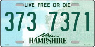 NH license plate 3737371