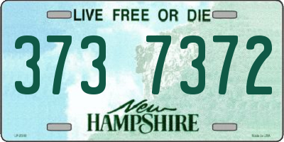NH license plate 3737372