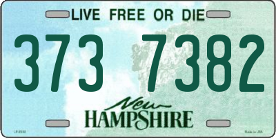 NH license plate 3737382