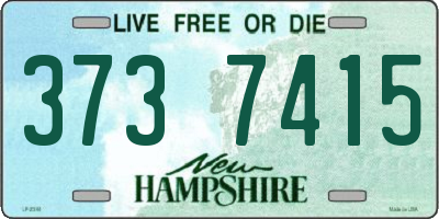 NH license plate 3737415