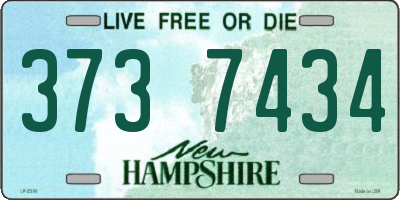 NH license plate 3737434