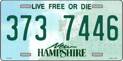 NH license plate 3737446