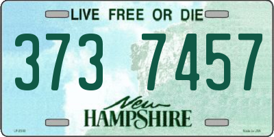 NH license plate 3737457