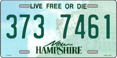NH license plate 3737461