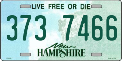 NH license plate 3737466