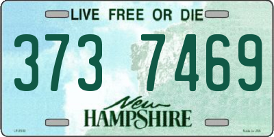 NH license plate 3737469