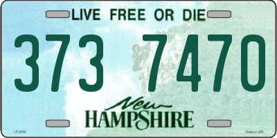 NH license plate 3737470