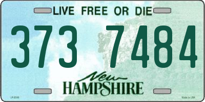 NH license plate 3737484