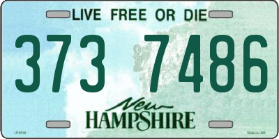NH license plate 3737486