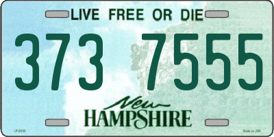 NH license plate 3737555