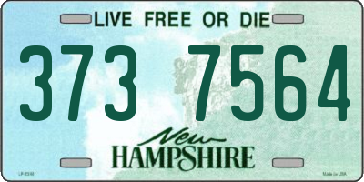 NH license plate 3737564