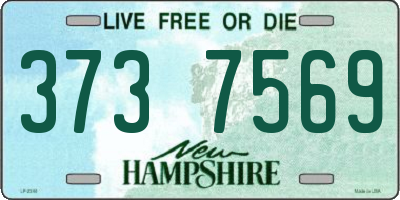 NH license plate 3737569
