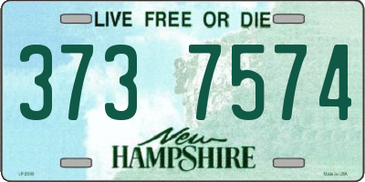 NH license plate 3737574
